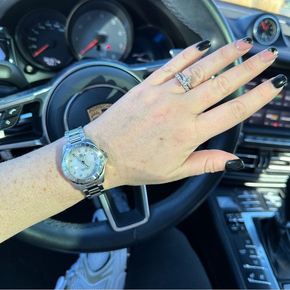 TAG HEUER Aquaracer Quartz watch with diamonds - Picture 14 of 14